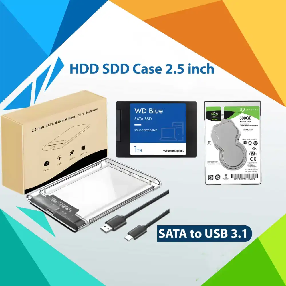 Case Eksternal HDD & SSD 2.5 USB 3.1