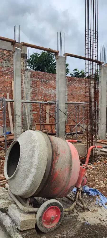 Mixer molen portable dorong type 350 liter