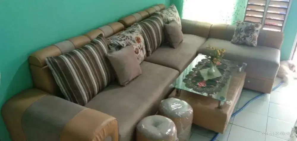Take All Sofa Letter L / Sofa Ruang Tamu / Sofa L Jumbo