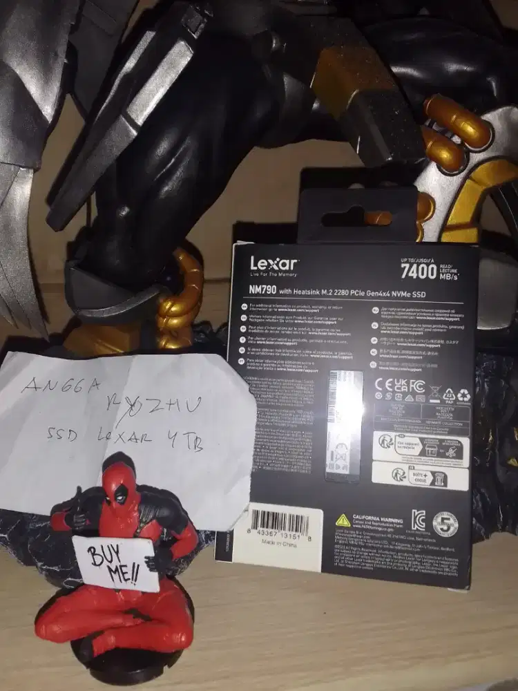 Jual SSD LEXAR PCIE gen 4 4 TB bekas like new