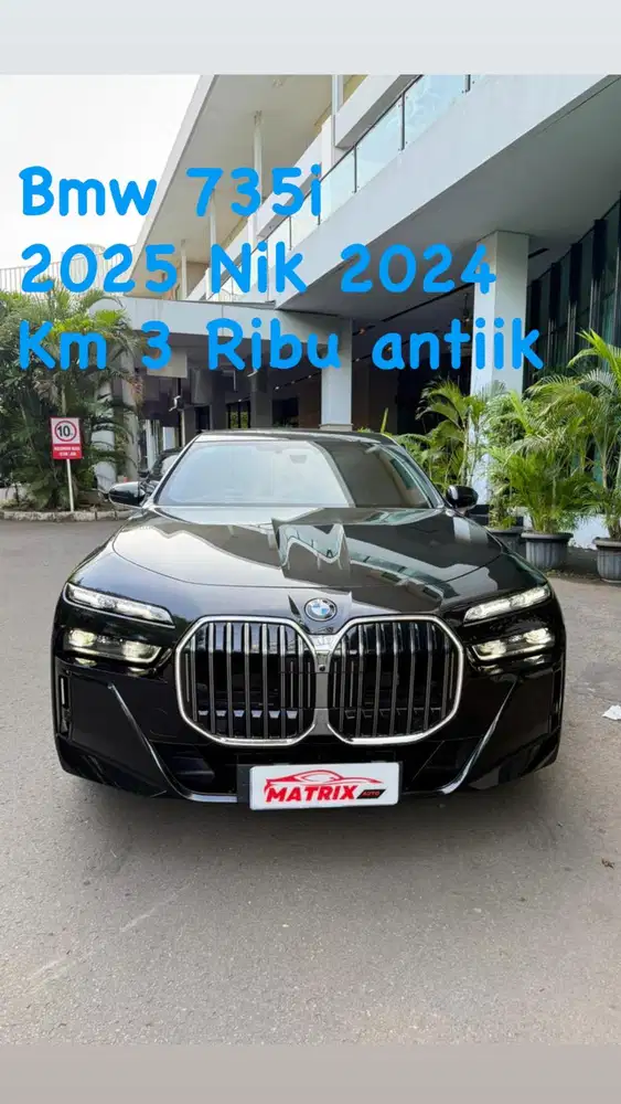 BMW 735i Black on black 2025 Nik24 Siap pakai