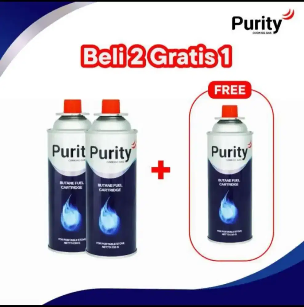 Purity portable gas isi 100% barang baru