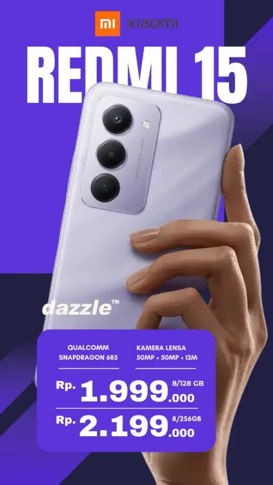 REDMI 15 8/128 8/256 PROMO HANDPHONE TERMURAH DIJOGJA