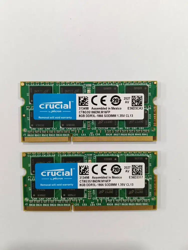 RAM PC CRUCIAL 16GB 2X8GB 1866Mhz SODIM
