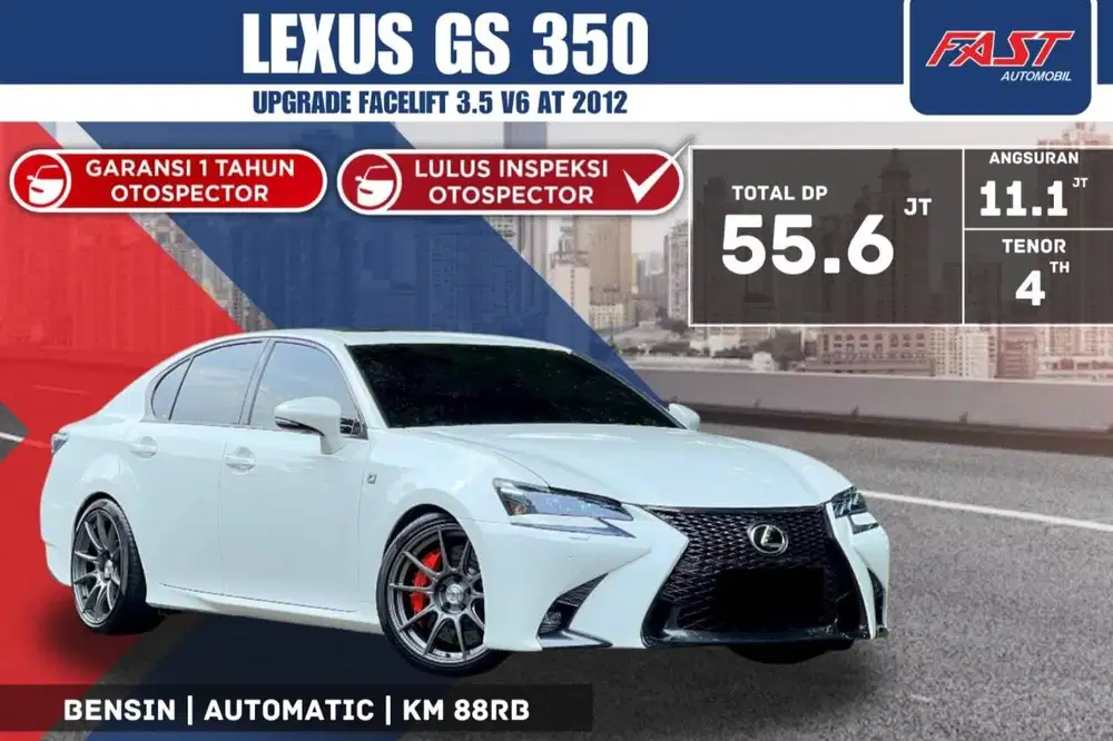 LEXUS GS 350 2012 UPGRADE FACELIFT 2017 3.5 V6 SUNROOF FULL MODIFIKASI