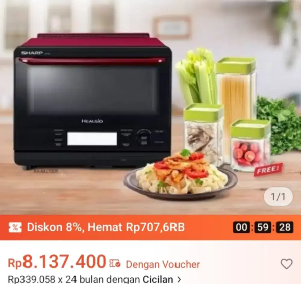 Microwave Oven Sharp healsio Ax-1700(IN)R