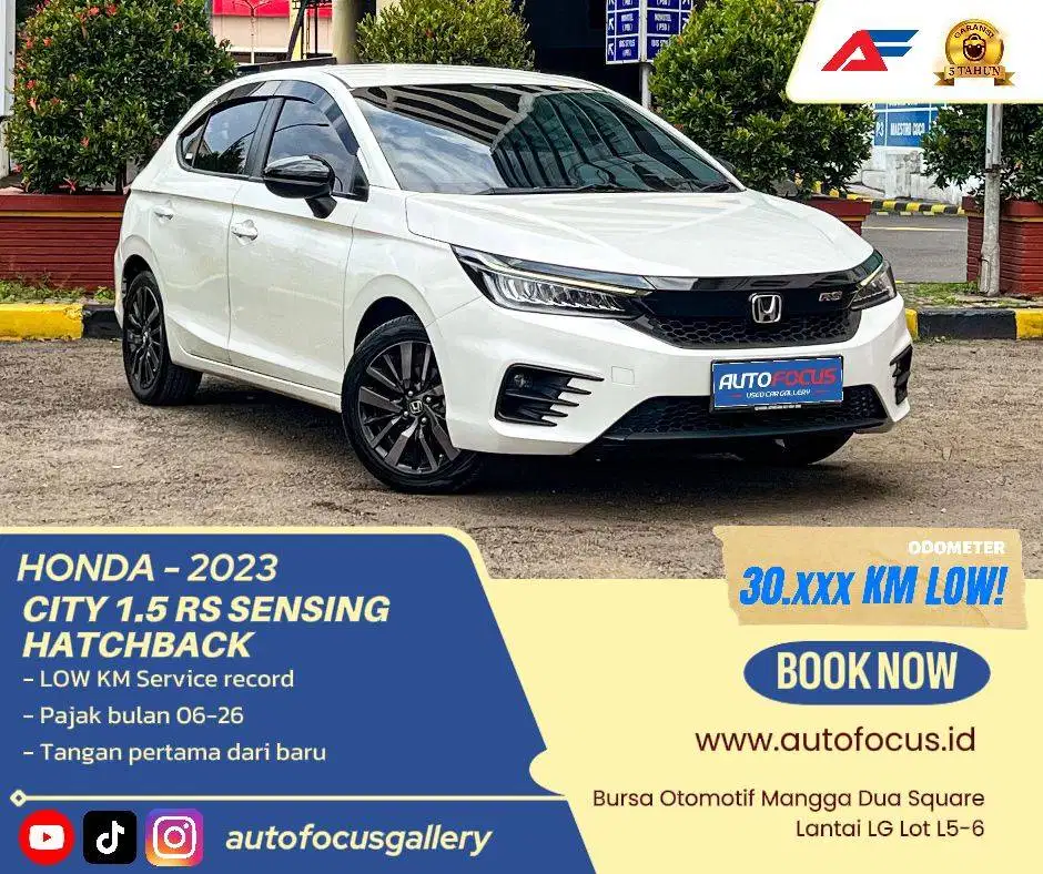 Jual Cepat Honda City Hb 2023 Putih Mulus Mesin Halus Bebas Lakban