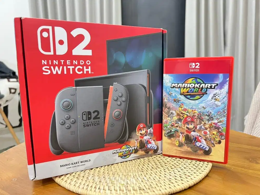 Nintendo switch 2 umur semingguan bundle mario kart fisik