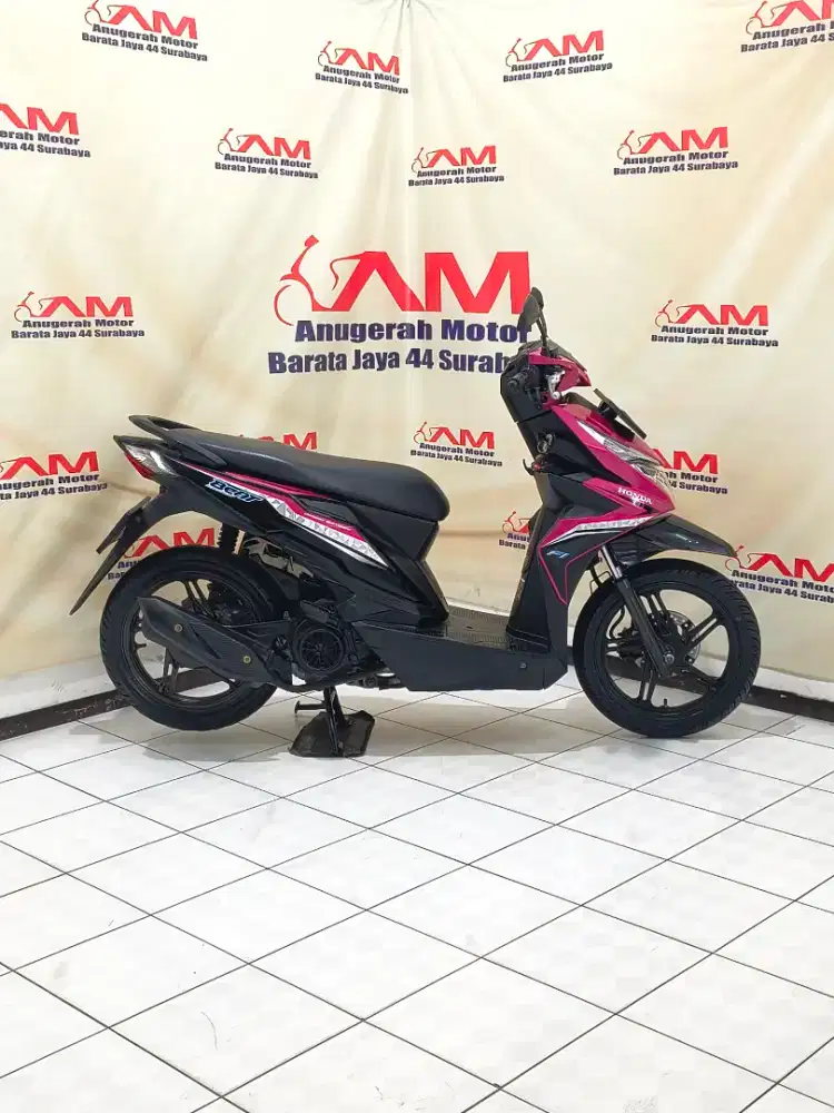 Ready Siap pakai Honda Beat Eco Iss Tahun 2018 warna Magentha