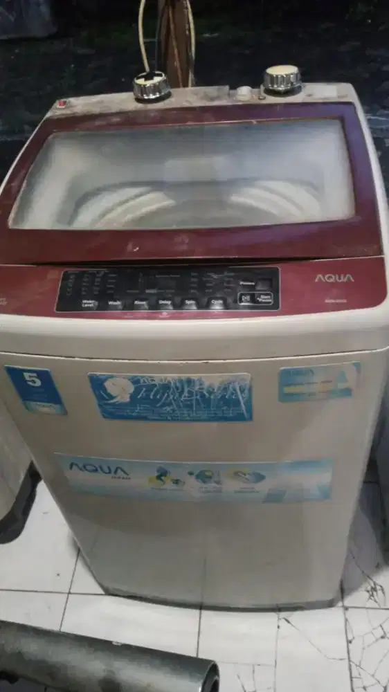 mesin cuci 1 tabung manual merek Sanken