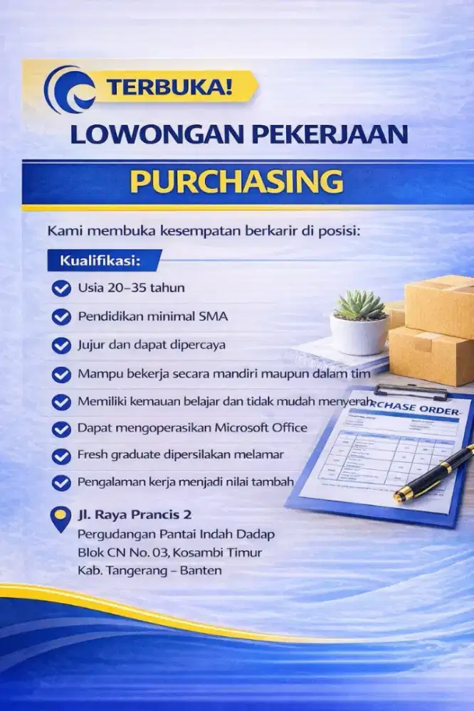 Lowongan Pekerjaan Purchasing
