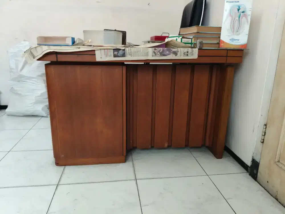 Jual murah meja tulis terbuat dari kayu jati