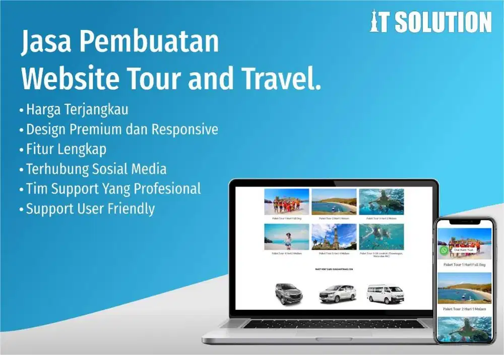 Pembuatan Website Tour Travel Include Booking Engine