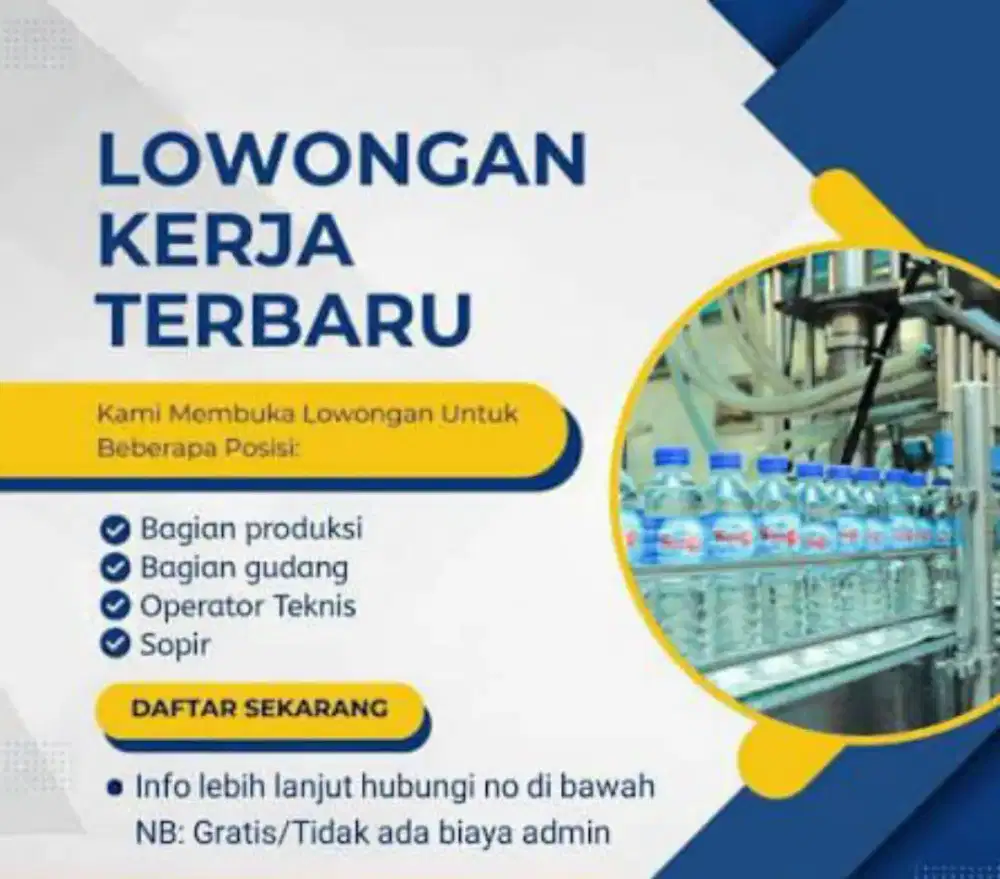 Lowongan kerja air mineral