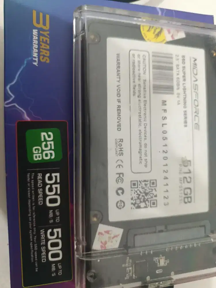 SSD Midasforce 512GB+256GB