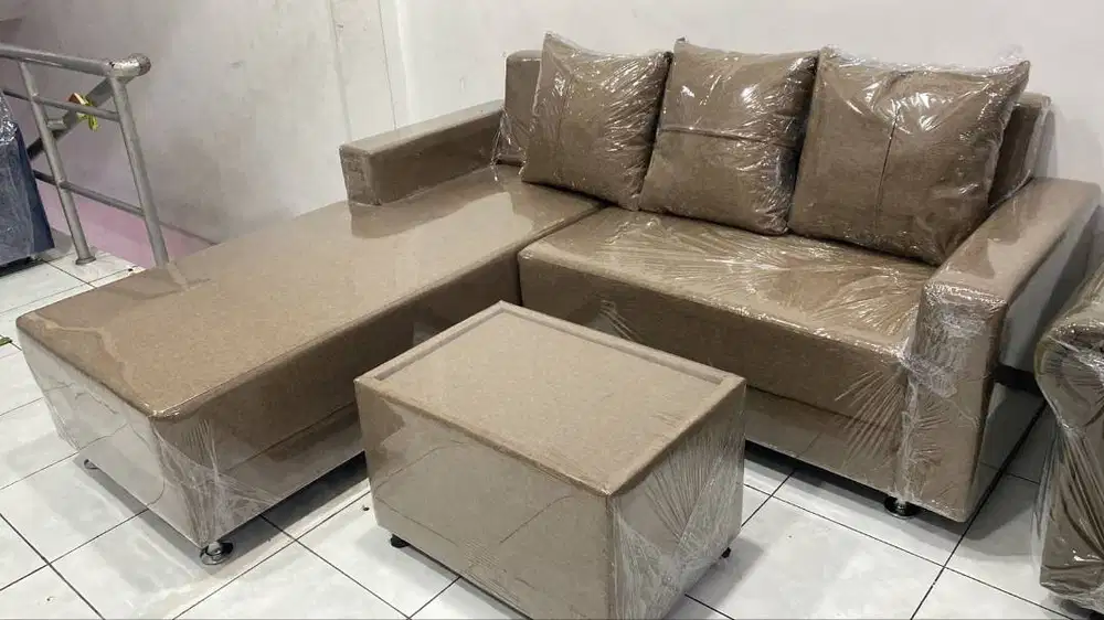 Sofa L Minimalis – 3 Pilihan Warna