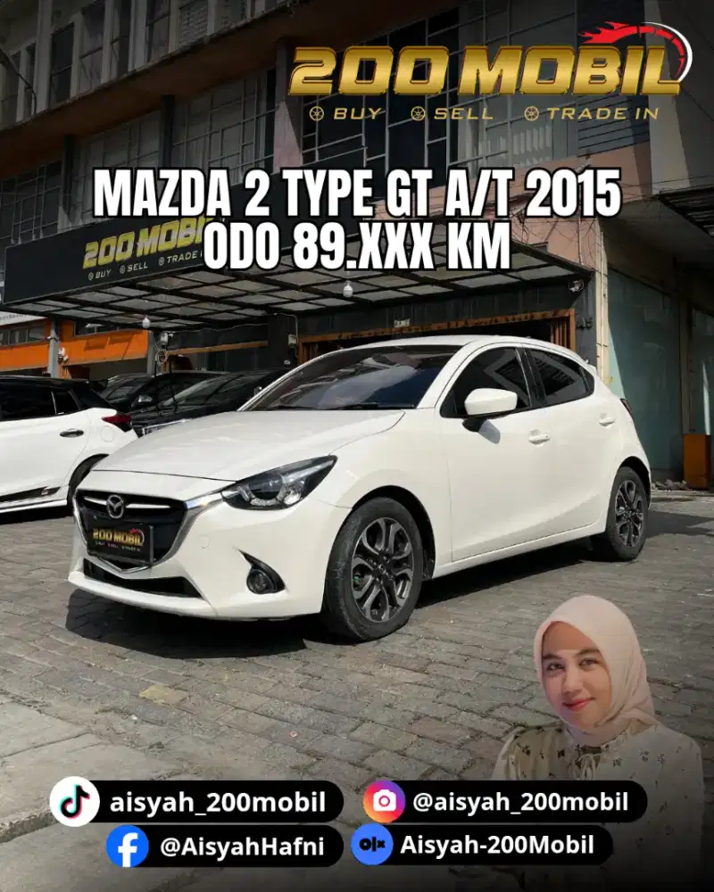 Mazda 2 1.5L Type GT A/T 2015 Putih