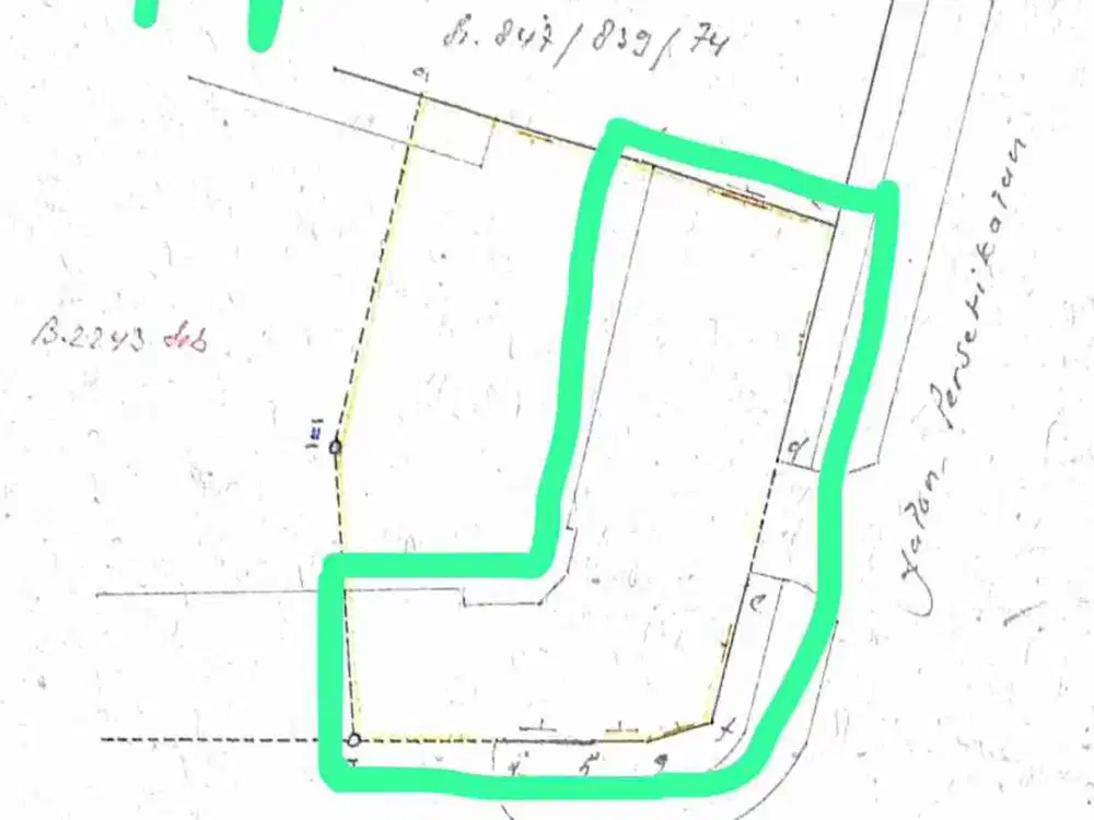 Disewakan ex Resto Sebrang terminal Rawamangun. Lt/Lb 495m/1100m. 500jt/tahun