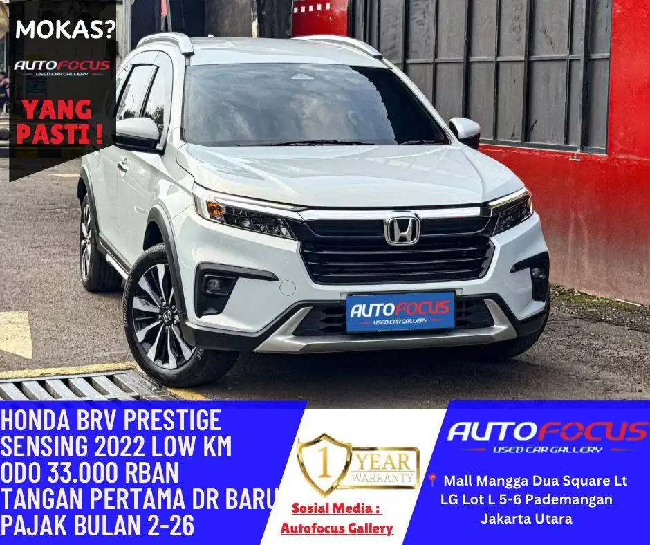 Dp Minim 25jt Langsung Bawa Pulang Honda Brv Prestige Sensing 2022