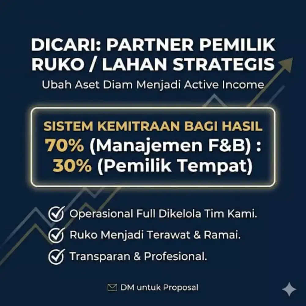 Need Partner usaha F&B
