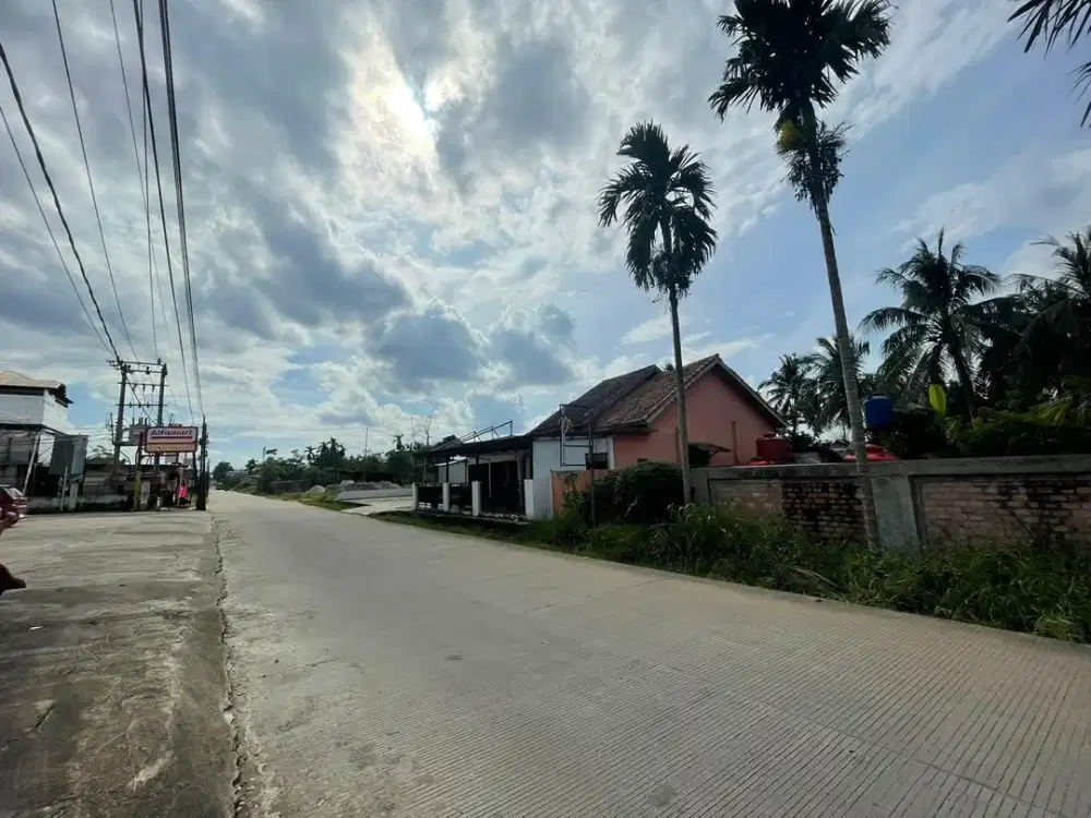 Tanah Pinggir Jalan Sukawinatan Palembang SHM