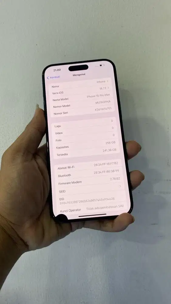 iphone 15 Pro max 256gb