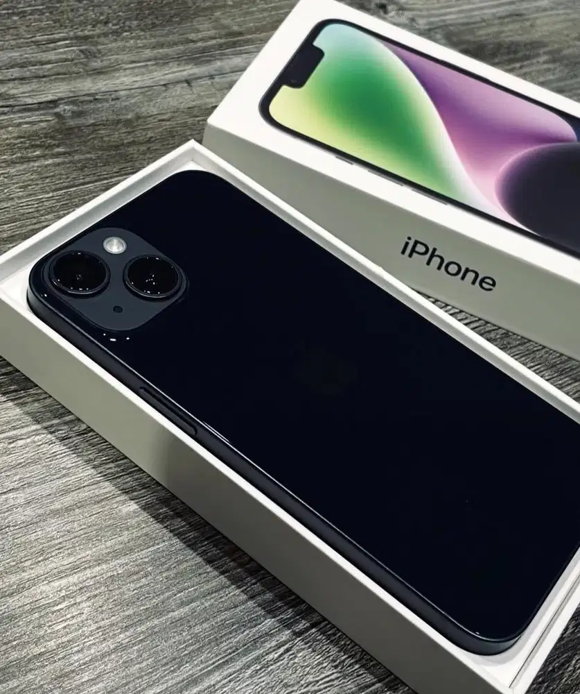 iphone 14 128 midnight new garansi resmi ibox 12 bulan