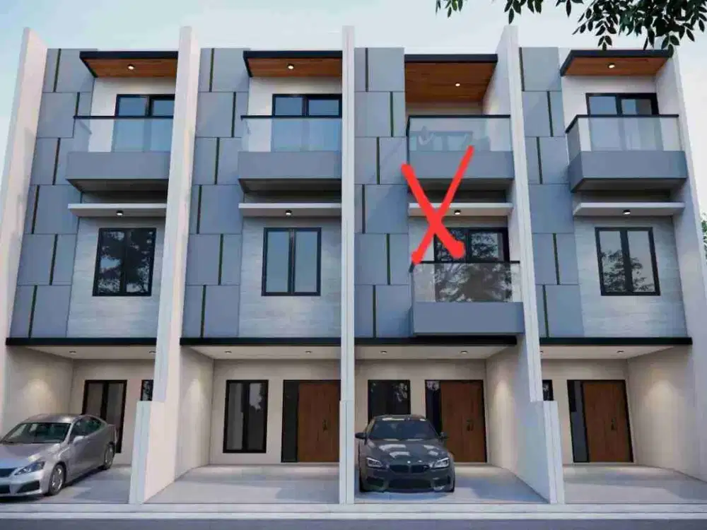 Rumah Baru 3 Lantai, Hadap Barat, Lokasi Strategis Dekat Tanjung Duren Jakarta Barat