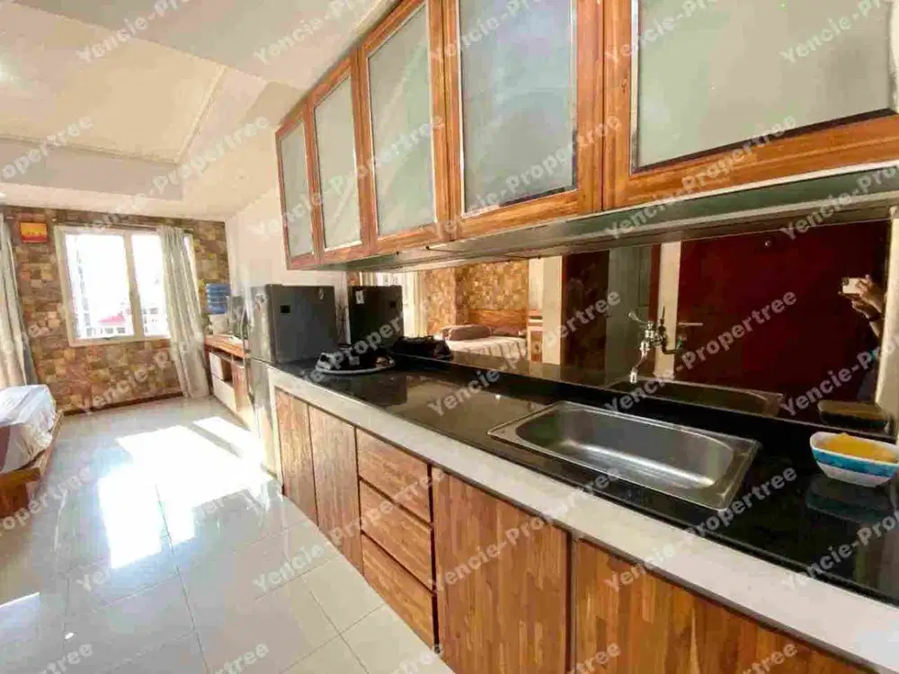 Disewakan tipe studio apartment royal mediterania garden residence