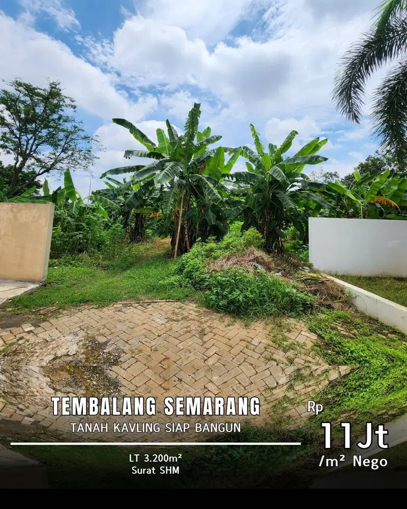 Dijual Tanah Dekat Exit Tol Banyumanik Tembalang Semarang