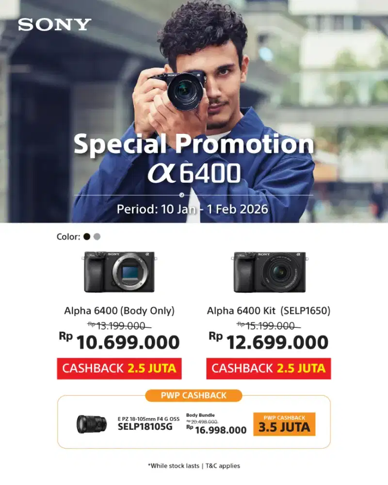 Sony Mirorles A6400 kit 16-50mm