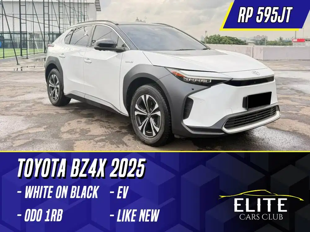 Toyota BZ4X 2025 NIK 2023 White on Black Putih EV Listrik