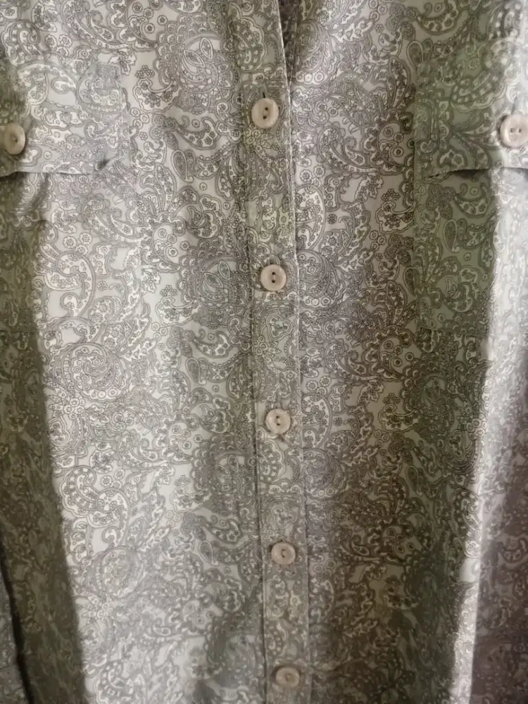 Kemeja atasan wanita jumbo abu abu