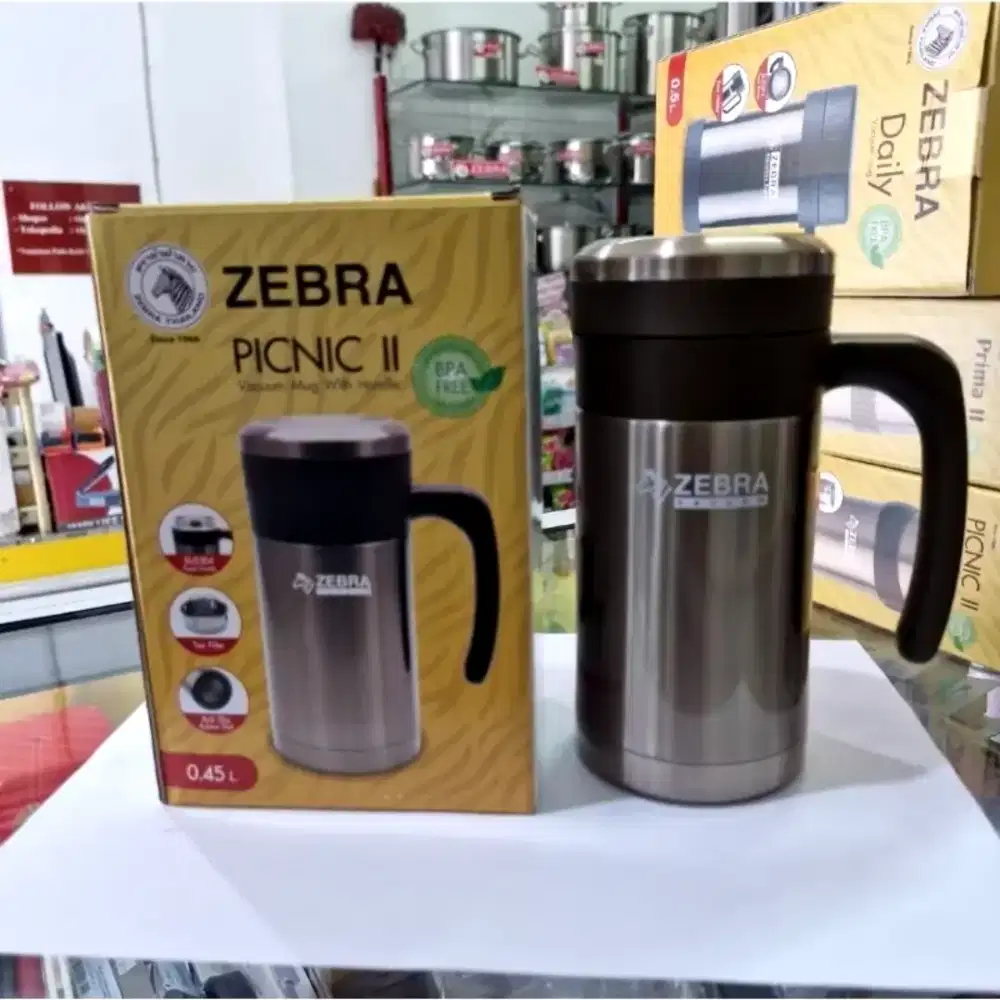 Zebra vacuum mug