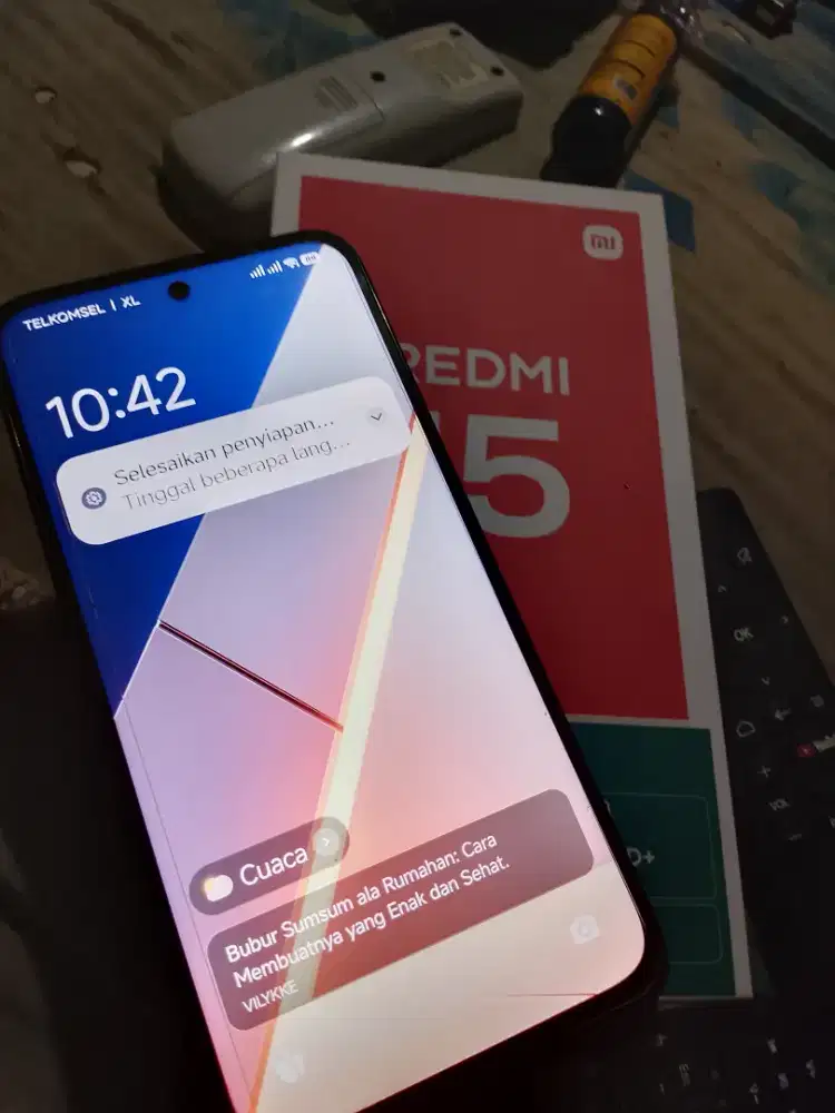 JUAL REDMI 15 BARU SEMINGGU KOMPLIT NOTAVPRINT