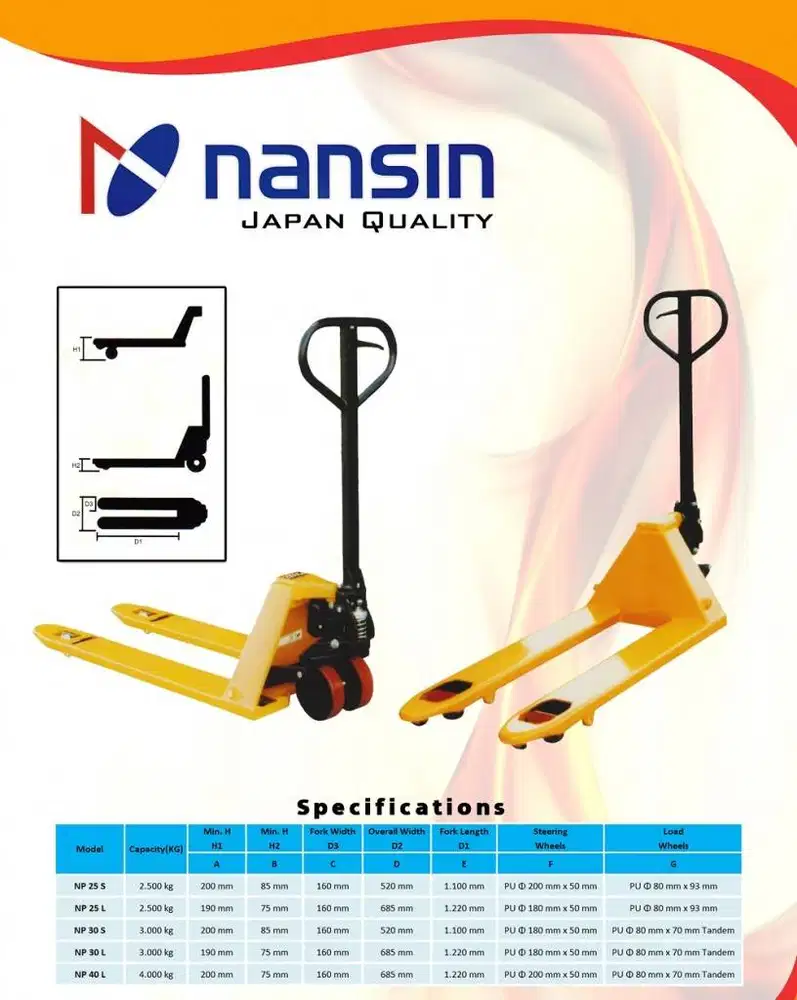 Hand Pallet Nansin ( Made in Japan )