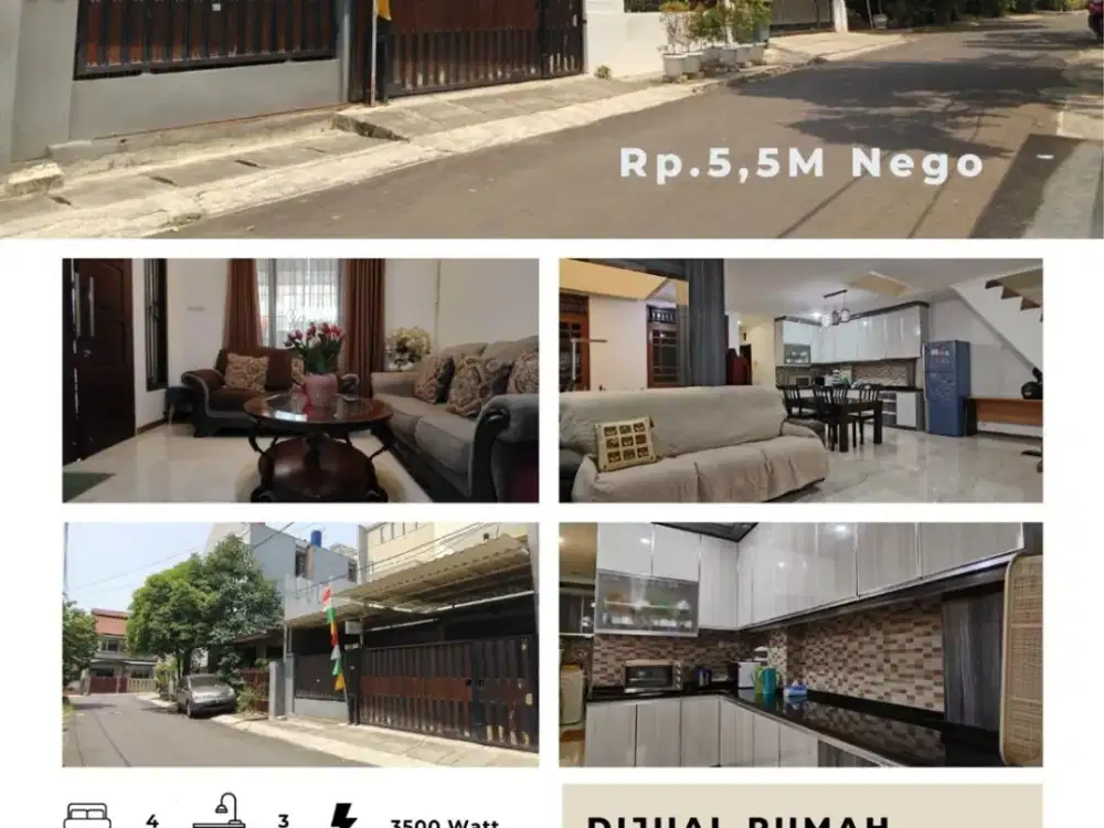 Rumah SHM 136m di Bendungan Hilir , Jakarta Pusat