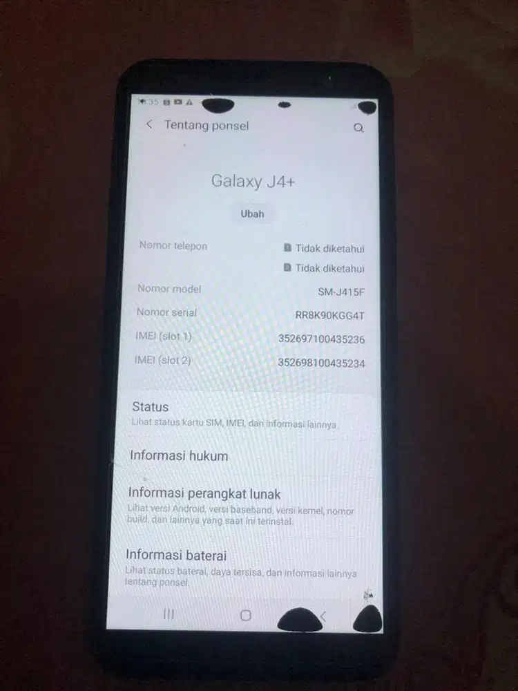 Jual cepat Hp Samsung J4Plus