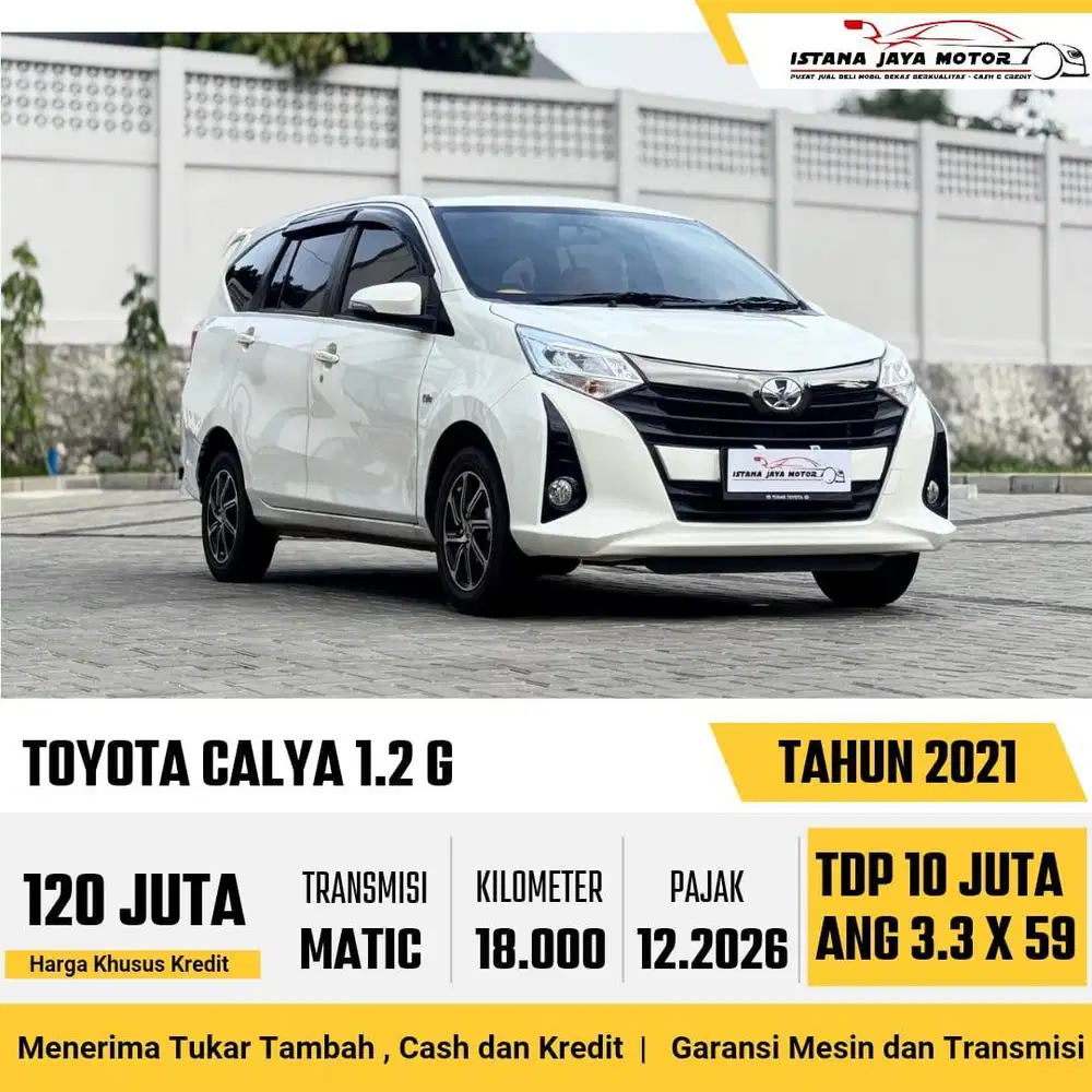 KM 18RB Toyota Calya 1.2 G AT NIK 2021