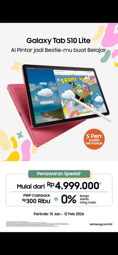 Promo Samsung Galaxy Tab S10 lite