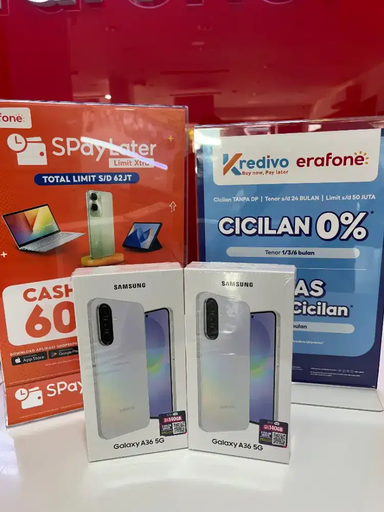 GALAXY A36 GRATIS ADAPTOR 25WATT , GARANSI RESMI PROMO CICILAN 0%