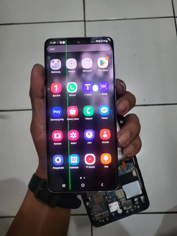 Lcd samsung s20 plus minus garis