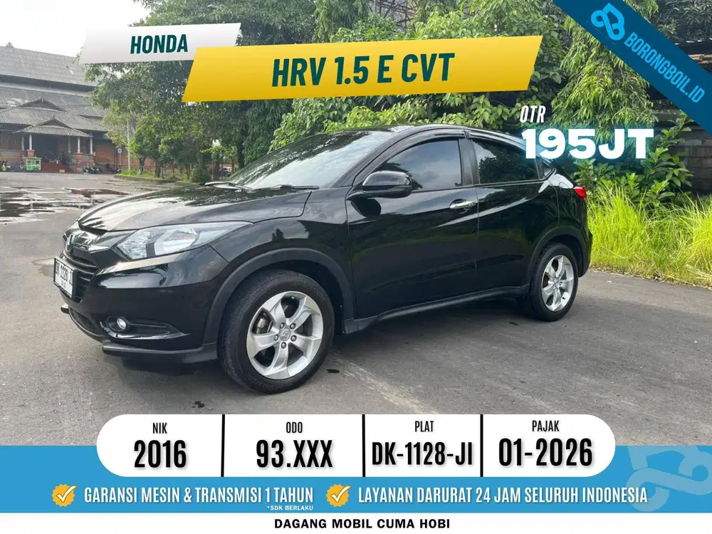 Honda Hrv 1.5 E CVT Hitam 2016