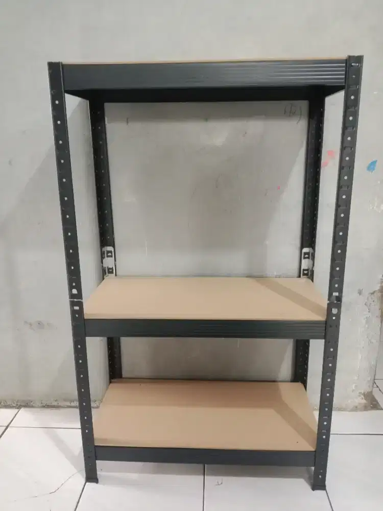 Jual Rak Besi kayu 3 Susun. Kondisi Baru