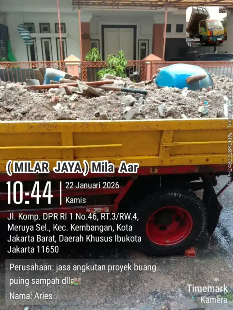 Jasa buang puing dan sampah