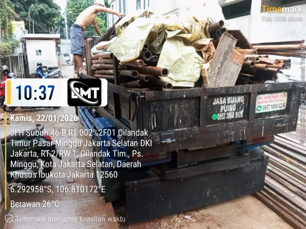 Jasa angkut puing dan buang sampah