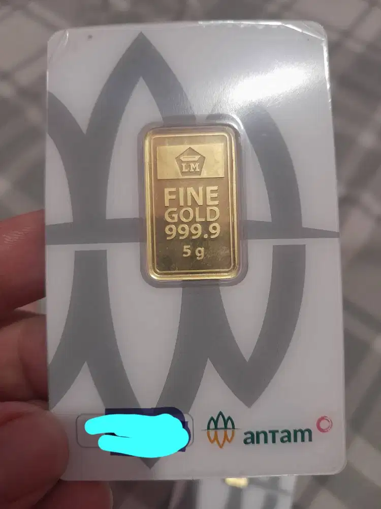 Logam mulia Antam 5 gram dan 1 gram