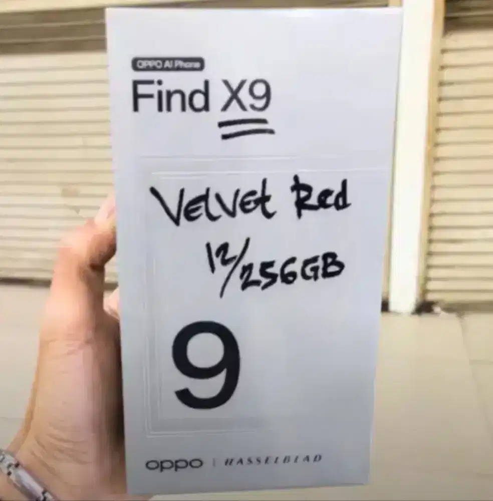 OPPO Find X9 12GB+256GB Red BNIB Garansi Resmi Indonesia