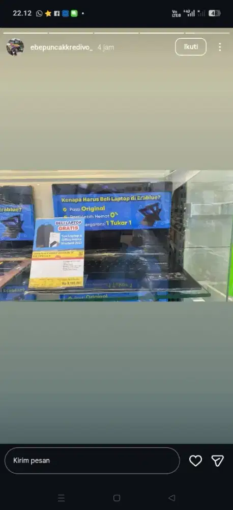 Ready Laptop Asus A1404VAP #BisaCicilanPakaiKREDIVO