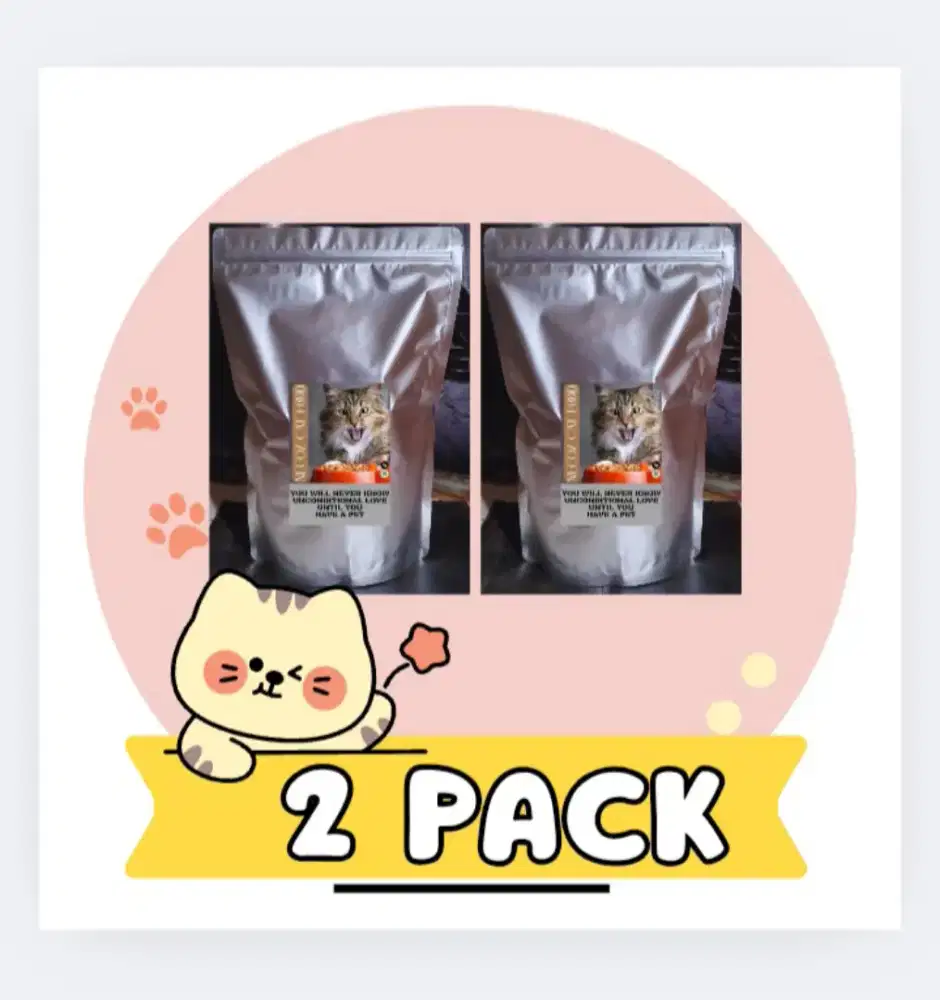 2KG MAKANAN PENGGEMUK KUCING CAT FOOD TERLARIS REKOMENDASI PERSIA